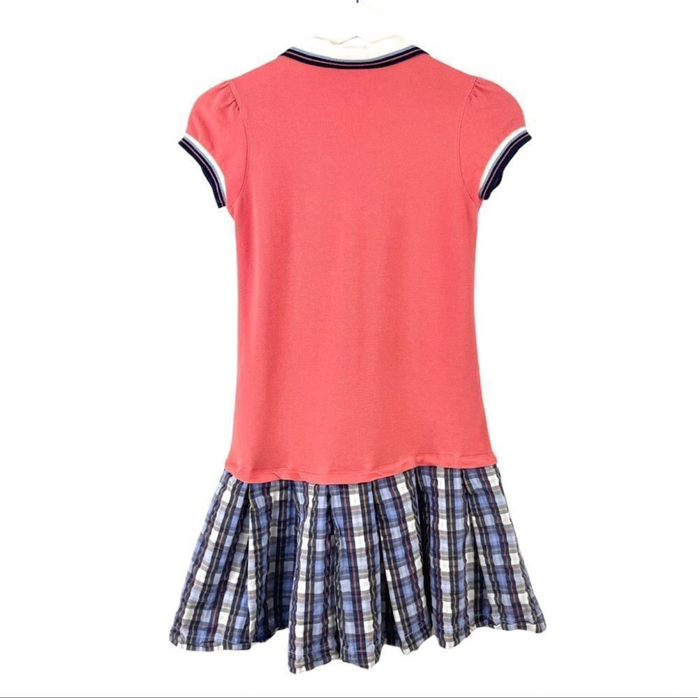 FENDI Pink And Blue Check FF Polo Dress Size 10 - Picture 3 of 10